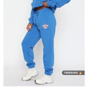 White Fox Boutique Blue Sweat set
